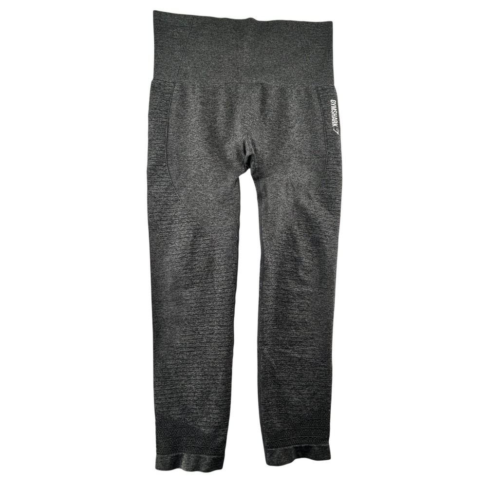 Gymshark Vented Energy Seamless‎ Legging Pull On Womens Large Heather Gray Gym